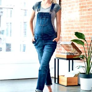 Thyme Maternity Jeans Overalls Adjustable Medium